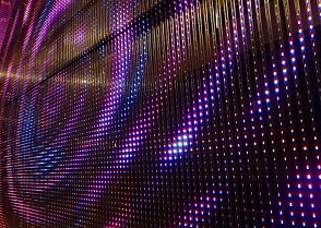 led obrazovky - transparentní obrazovky - fixcurtain - průhledné obrazovky